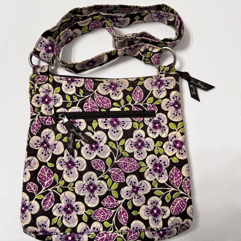 Vera Bradley Plum Petals Hipster Crossbody Bag - Picture 2 of 7